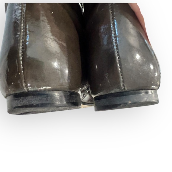 Vintage Patent Leather Flat Heel Go-Go Boots + Bonus Belt - Picture 8 of 16